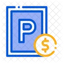 Parkplatz Gebuhr Auto Symbol