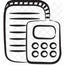 Kostenschatzung Steuerrechner Rechenmaschine Symbol