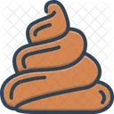 Kot Toilette Exkremente Symbol