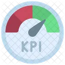 Medidor de kpi  Icono