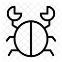 Meeresfruchte Schalentiere Abendessen Symbol