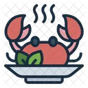 Krabben Meeresfruchte Schalentiere Symbol