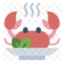 Krabben Meeresfruchte Schalentiere Symbol