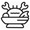 Meeresfruchte Schalentiere Klaue Symbol