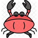 Krabben Scheren Schalentiere Symbol