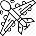 Kraft Militar Drohne Symbol