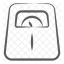 Kraftmaschine Personenwaage Fettleibigkeitswaage Symbol