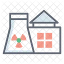 Kernkraftwerk Energiewirtschaft Fabrik Symbol