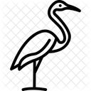 Kran Vogel Waten Symbol