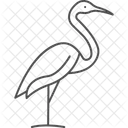 Kran Vogel Waten Symbol