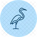 Kran Vogel Waten Symbol