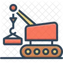 Heben Kran Fahrzeug Symbol