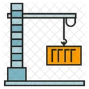 Kran Container Hintergrund Symbol