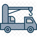 Kran LKW Fahrzeug Symbol