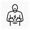 Krank Person Halten Symbol