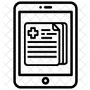 Medizin Aufzeichnungstablett Elektronisch Symbol