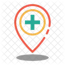 Krankenhaus Standort Medizin Symbol