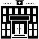 Krankenhaus Pflegeheim Krankenhausarchitektur Symbol