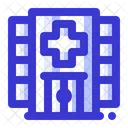 Krankenhaus Gebaude Standort Symbol