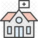 Krankenhaus Haus Symbol