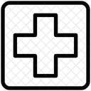 Krankenhaus Kreuz Zeichen Symbol