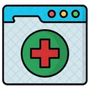 Webseite Des Krankenhauses Symbol