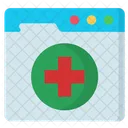 Webseite Des Krankenhauses Symbol