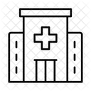 Gebaude Medizinisches Kreuz Notaufnahme Symbol