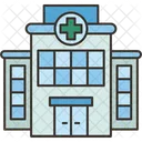 Krankenhausgebäude  Symbol