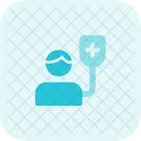 Krankenhauspatient Mannlicher Patient Krankenhaus Symbol