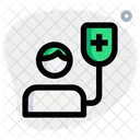 Krankenhauspatient Mannlicher Patient Krankenhaus Symbol