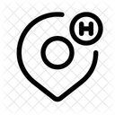Standort des Krankenhauses  Symbol