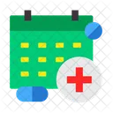 Zeitplan Arzttermin Krankenhaustermin Symbol