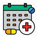 Zeitplan Arzttermin Krankenhaustermin Symbol