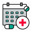 Zeitplan Arzttermin Krankenhaustermin Symbol