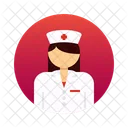 Krankenschwester Avatar Mensch Symbol