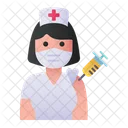 Krankenschwester Impfung Krankenschwester Frau Icon