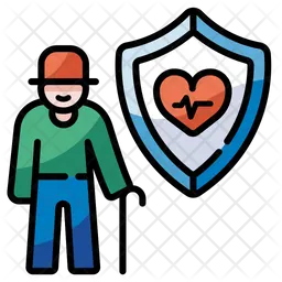 Krankenversicherung für Senioren  Symbol