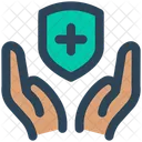 Medizin Hand Schild Symbol