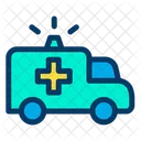 Krankenwagen Sirene Notfall Symbol