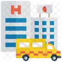 Krankenwagen Krankentransport Gesundheitswesen Symbol