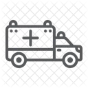 Krankenwagen Transport Fahrt Symbol
