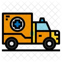 Krankenwagen Transport Van Symbol