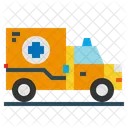 Krankenwagen Transport Van Symbol