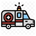 Krankenwagen Notfall Medizin Fahrzeug Transport Symbol