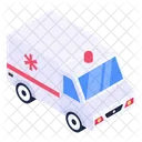 Krankenwagen Notfallwagen Klinikwagen Symbol