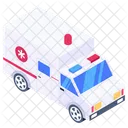 Krankenwagen Notfallwagen Klinikwagen Symbol