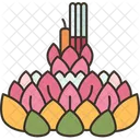Krathong Lotus Petal Icon