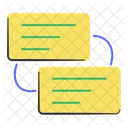 Kreativ Diskussion Verbindung Symbol