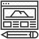 Kreativ Seite Optimierung Symbol